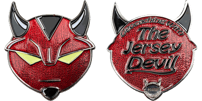 Jersey Devil glow-in-the-dark geocoin