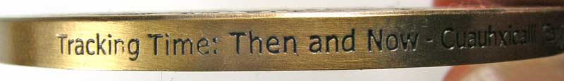 Tracking Time geocoin edge
